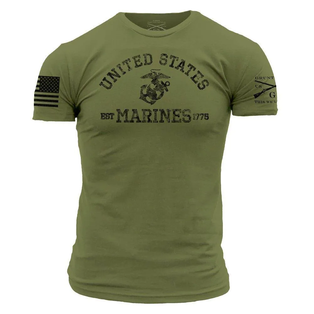 USMC - Est. 1775 T-Shirt - Military Green