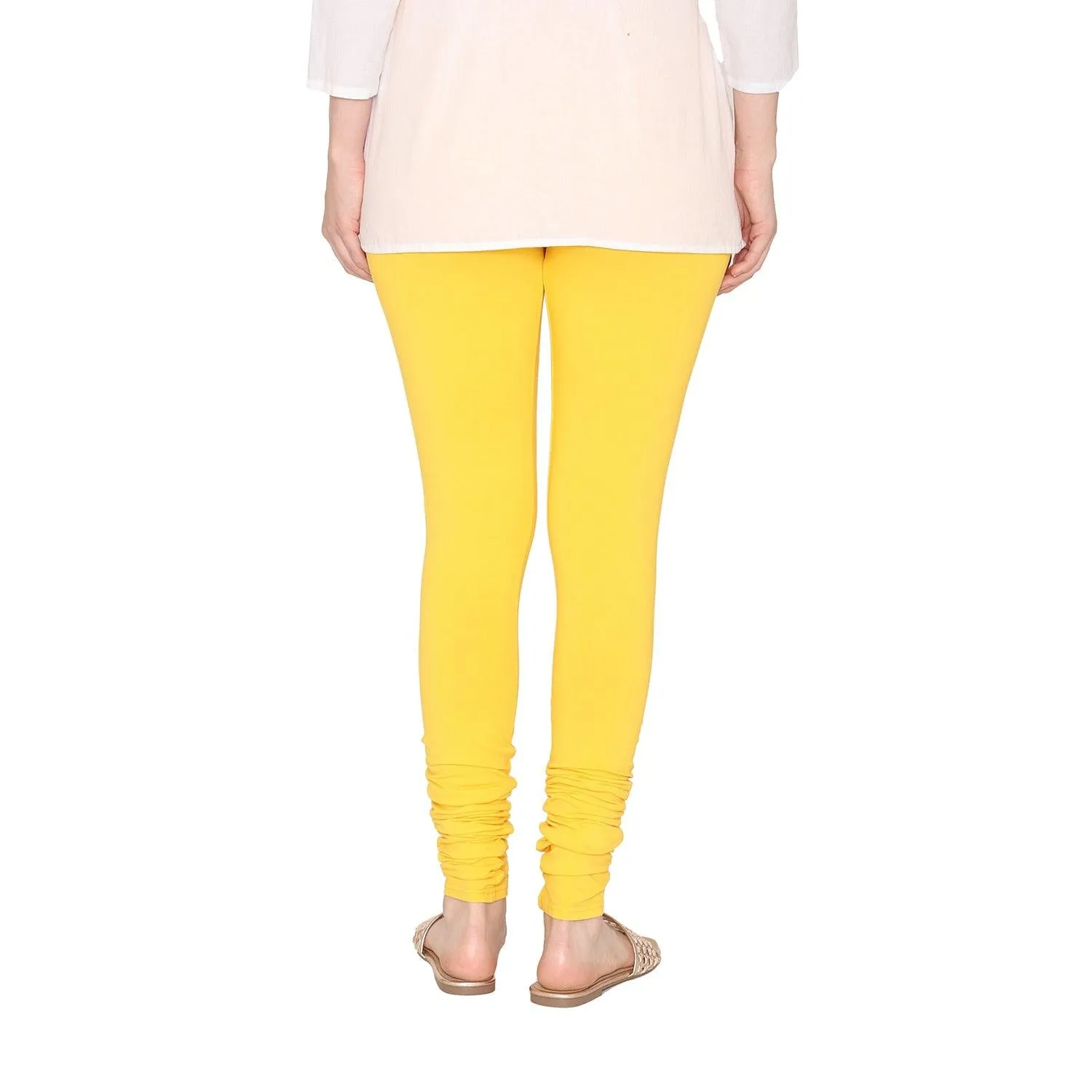 Women's Cotton Churidar leggings (Free Size) - Sun Flower