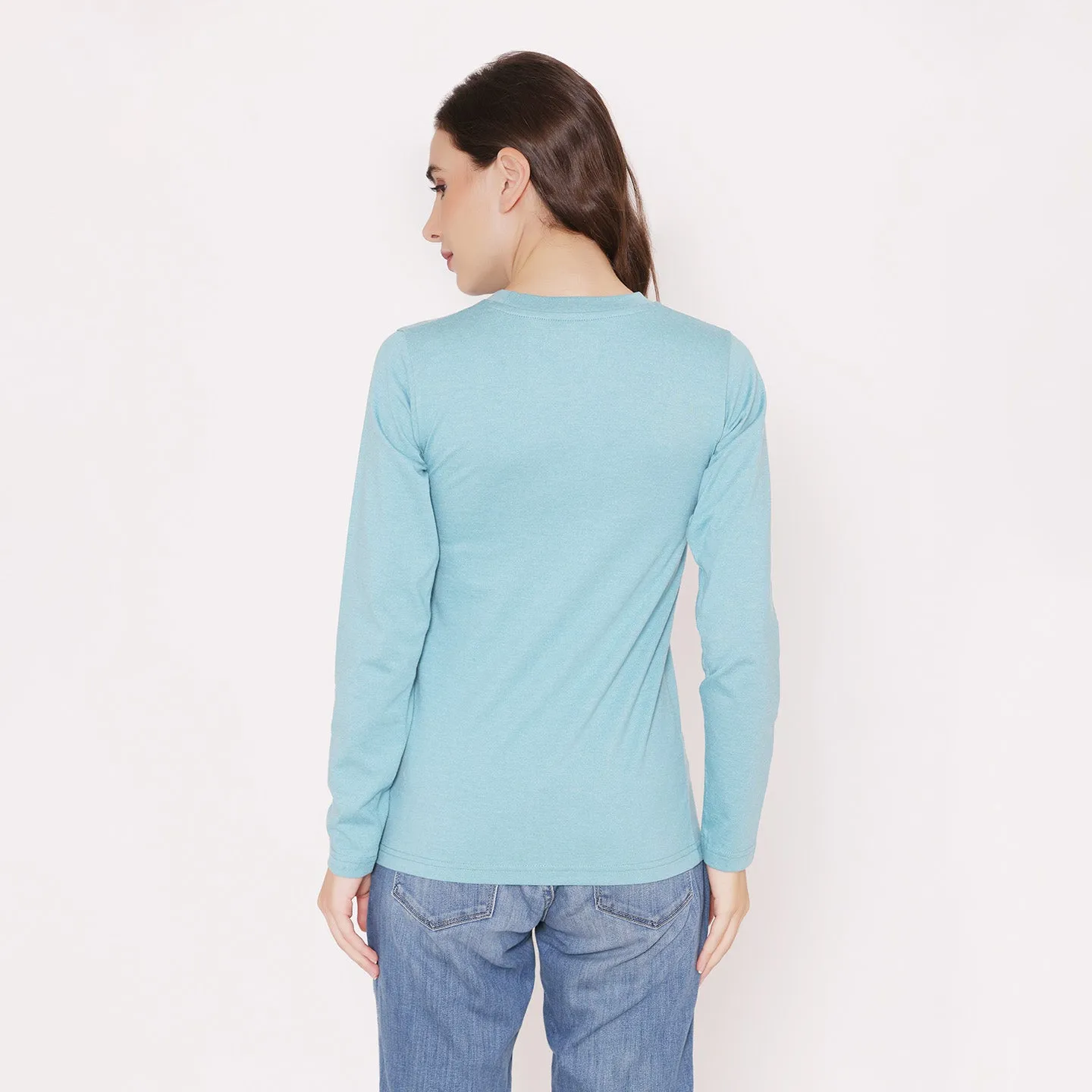 Women's Cotton T-Shirt - Teal