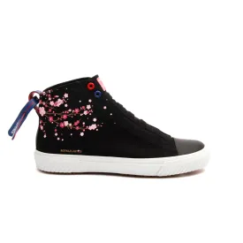 Women's Harajuku Sakura Black Canvas High Tops 94783-991