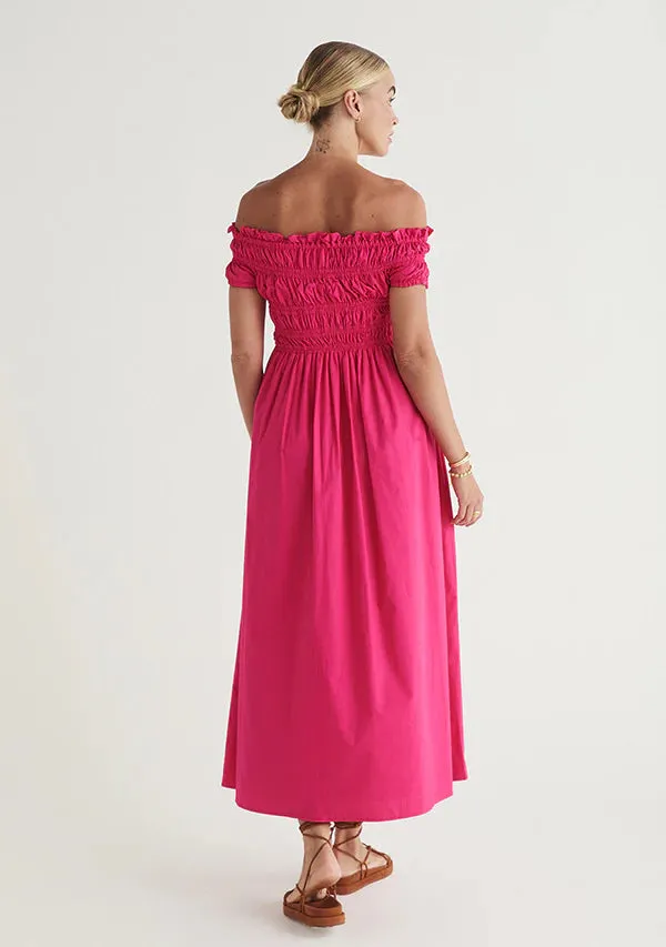 Xenia Maxi Dress - Cerise