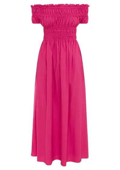 Xenia Maxi Dress - Cerise