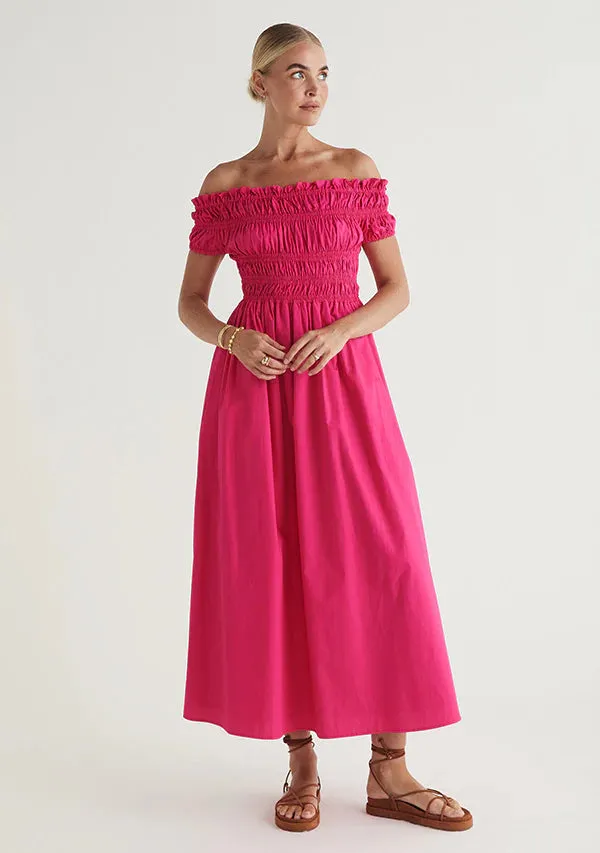 Xenia Maxi Dress - Cerise